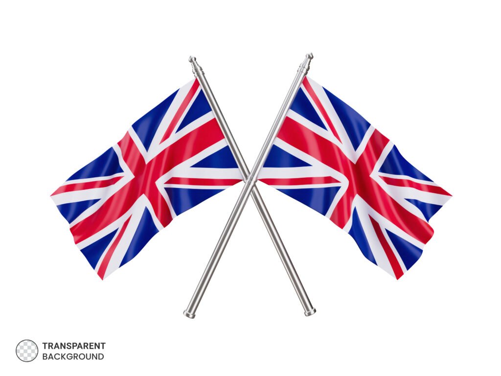 united kingdom national isolated flag illustration